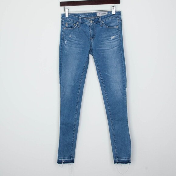 Ag Adriano Goldschmied Denim - Adriano Goldschmied Womens The Legging Ankle Super Skinny Jeans Size 25R‎ Staple
